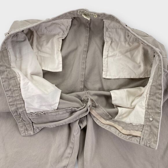 VINTAGE Banana Republic Safari Pants Mens 38x30 Khaki Twill Relaxed Trousers - Picture 8 of 16